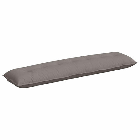 Vidaxl rugkussen taupe 200 x 19 x 50 cm stof
