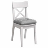 Vidaxl zitkussens 4 pcs wolkengrijs 40 x 40 x 12 cm stof