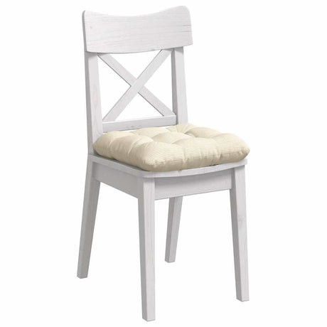 Vidaxl zitkussens 4 pcs crème 45 x 45 cm katoen stof