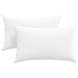 Vidaxl sofa kussens 2 pcs wit 50 x 30 cm stof