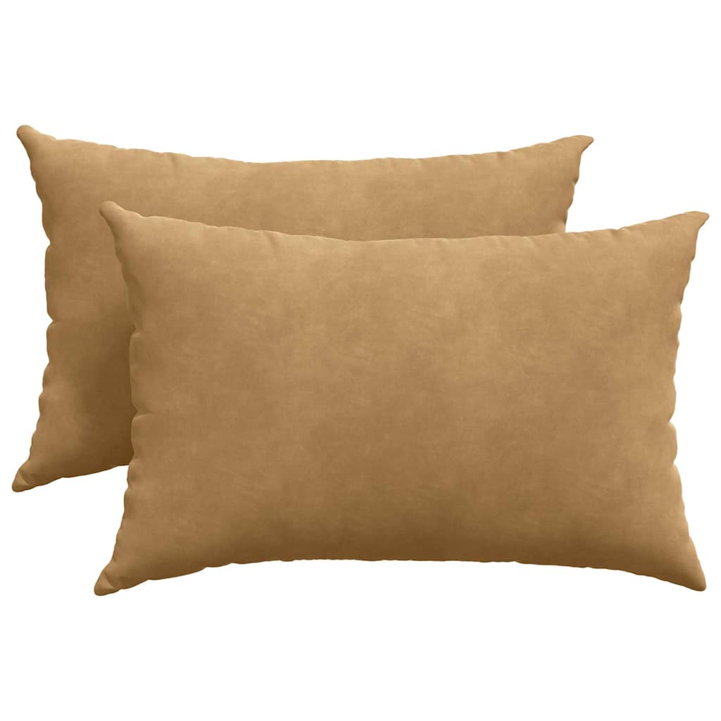 Vidaxl sofa kussens 2 stuks bruin 60 x 40 cm cordstof