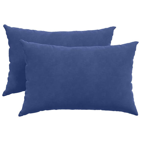Vidaxl sofa kussens 2 stuks politieblauw 60 x 40 cm cordstof