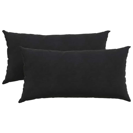 Vidaxl sofa kussens 2 stuks zwart 80 x 40 cm cordstof