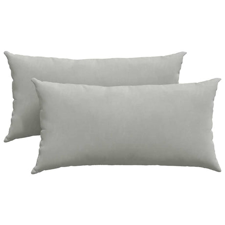 Vidaxl sofa kussens 2 stuks lichtgrijs 80 x 40 cm stof