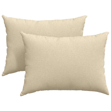 Vidaxl sofa kussens 2 pcs crème 70 x 50 cm stof
