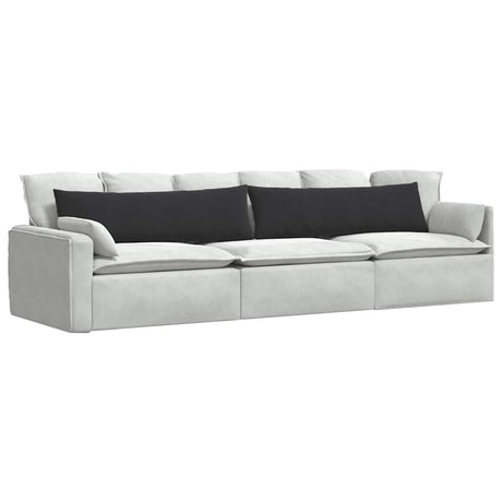 Vidaxl sofa kussens 2 stuks zwart 145 x 40 cm cordstof