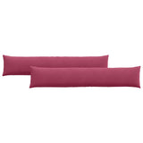 Vidaxl sofa kussens 2 stuks wijnrood 200 x 40 cm cordstof