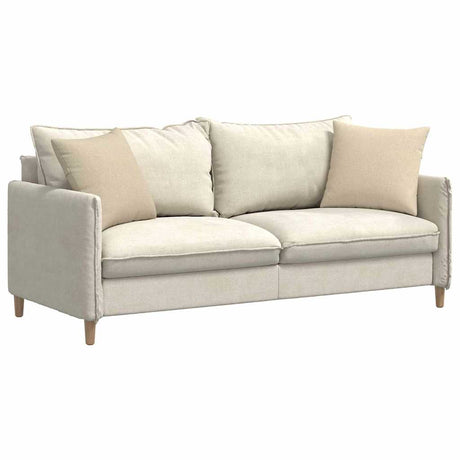 Vidaxl sofa kussens 2 pcs crème 45 x 45 cm stof