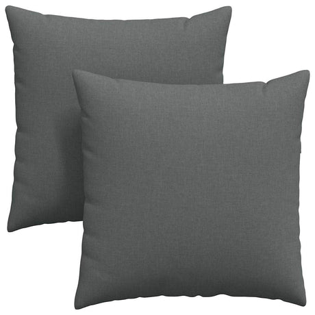 Vidaxl sofa kussens 2 pcs donkergrijs 60 x 60 cm stof