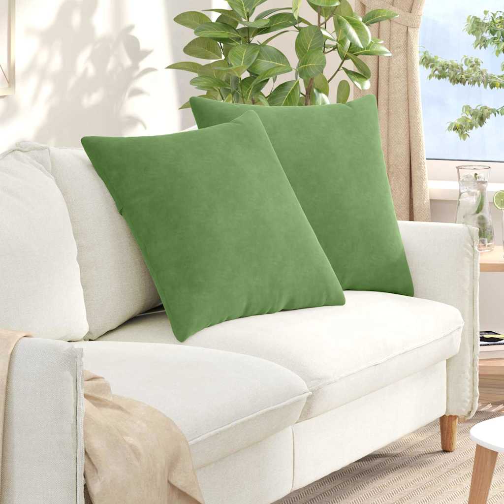 Vidaxl sofa kussens 2 stuks lichtgroen 60 x 60 cm cordstof