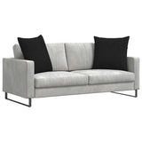 Vidaxl sofa kussens 2 pcs zwart 80 x 80 cm stof