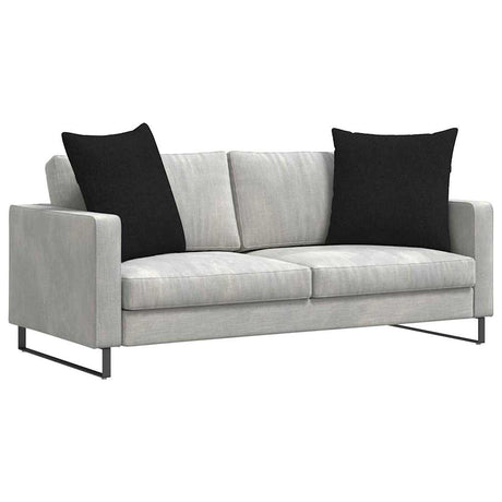 Vidaxl sofa kussens 2 pcs zwart 80 x 80 cm stof