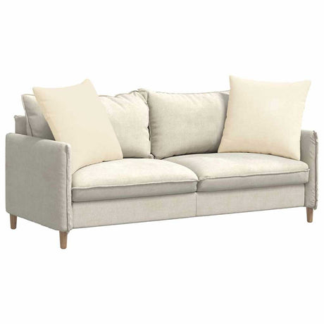 Vidaxl sofa kussens 2 stuks crème 80 x 80 cm cordstof