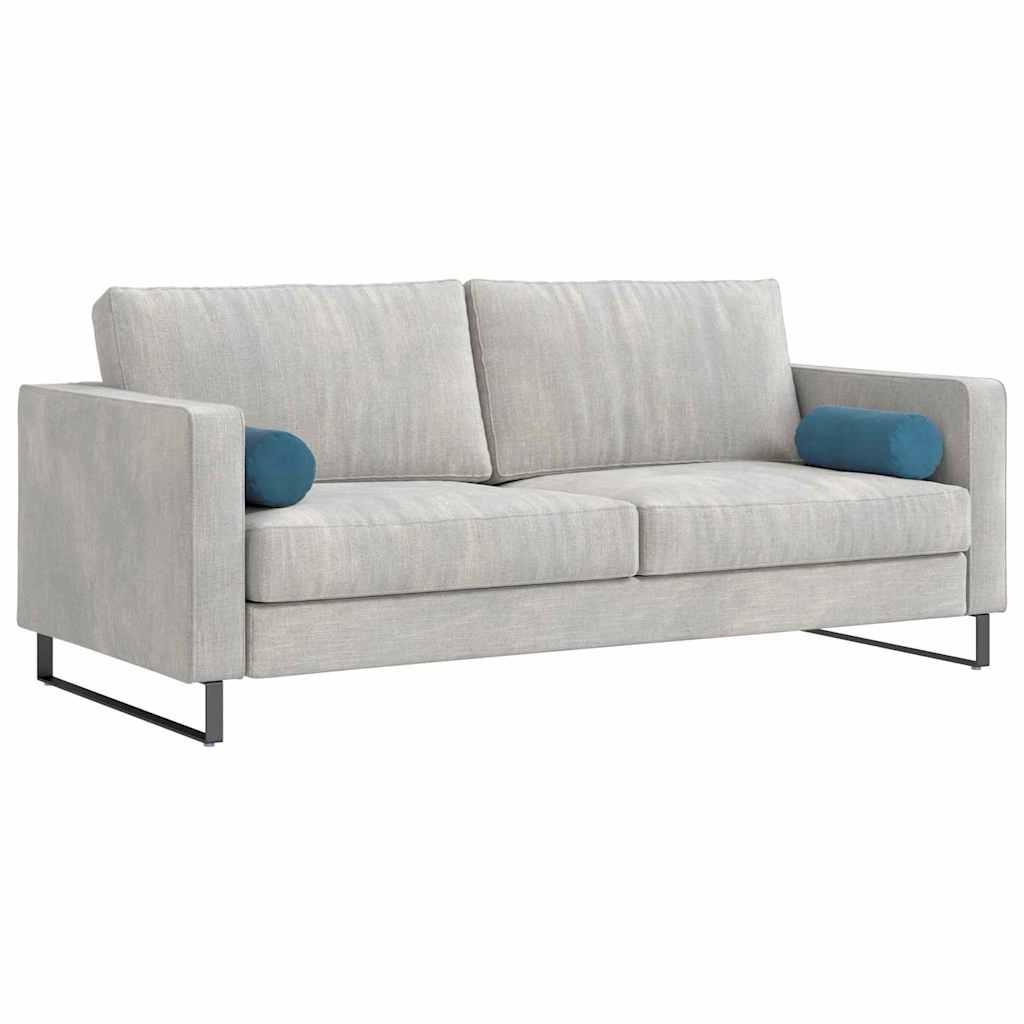Vidaxl bolster kussens 2 stuks blauw ø 15 x 40 cm cordstof