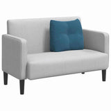 Vidaxl rugkussen blauw 60 x 24 x 50 cm fluweel