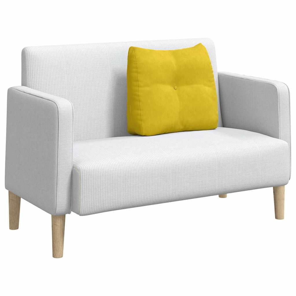 Vidaxl rugkussen geel 60 x 24 x 50 cm fluweel
