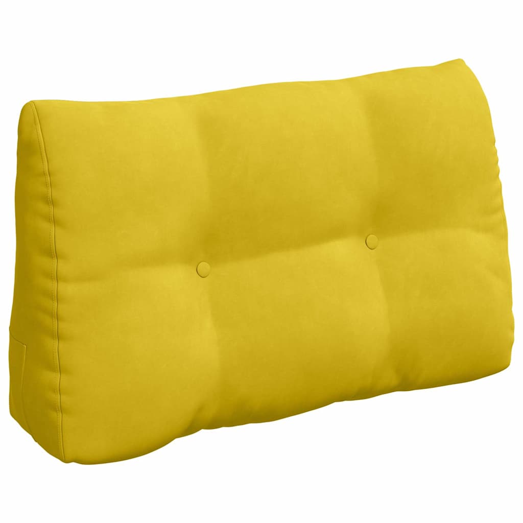 Vidaxl rugkussen geel 80 x 24 x 50 cm fluweel