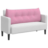 Vidaxl rugkussen roze 120 x 24 x 50 cm stof