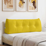 Vidaxl rugkussen geel 140 x 24 x 50 cm fluweel