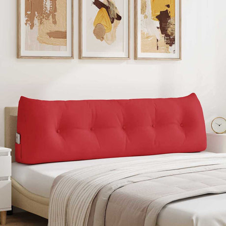 Vidaxl rugkussen rood 160 x 24 x 50 cm stof