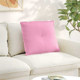 Vidaxl rugkussen roze 60 x 19 x 50 cm stof