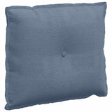 Vidaxl rugkussen blauw 60 x 50 cm cordstof