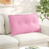 Vidaxl rugkussen roze 80 x 19 x 50 cm stof