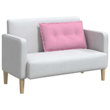 Vidaxl rugkussen roze 80 x 19 x 50 cm stof