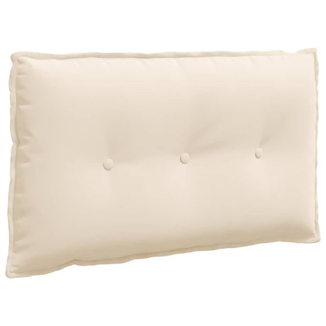 Vidaxl rugkussen beige 80 x 50 cm microvezel stof