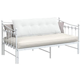 Vidaxl rugkussen wit 140 x 19 x 50 cm stof