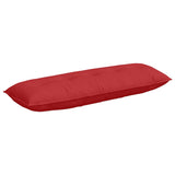 Vidaxl rugkussen rood 140 x 19 x 50 cm stof