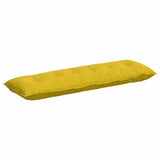 Vidaxl rugkussen geel 160 x 50 cm cordstof