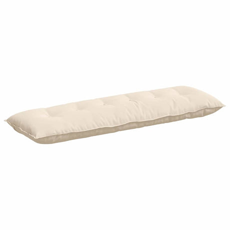 Vidaxl rugkussen beige 160 x 50 cm microvezel stof