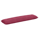 Vidaxl rugkussen wijnrood 200 x 50 cm cordstof