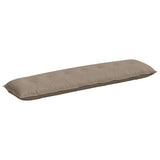 Vidaxl rugkussen taupe 200 x 50 cm microvezel stof