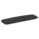 Vidaxl rugkussen zwart 200 x 50 cm microvezel stof