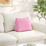Vidaxl rugkussen roze 45 x 20 x 35 cm stof
