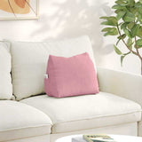 Vidaxl rugkussen roze 45 x 20 x 35 cm cordstof