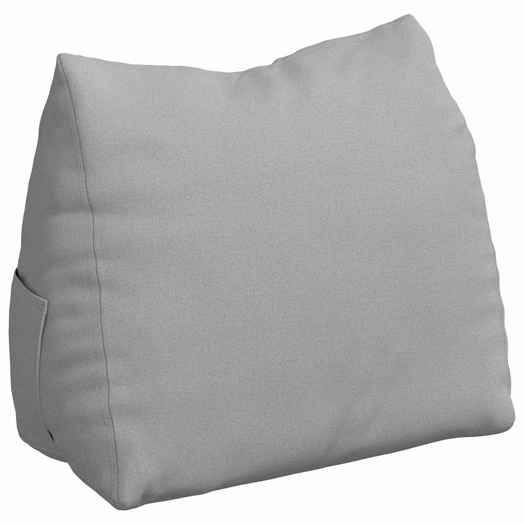 Vidaxl rugkussen wolkengrijs 60 x 20 x 50 cm stof
