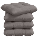 Vidaxl zitkussens 4 pcs taupe 40 x 40 x 12 cm stof