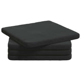 Vidaxl zitkussens 4 pcs zwart 40 x 40 x 3 cm fluweel