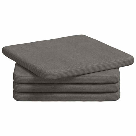 Vidaxl zitkussens 4 pcs lichtgrijs 40 x 40 x 3 cm katoen stof
