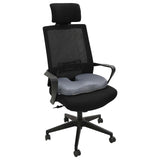 Vidaxl zitkussen met kussen grijs 47 x 37 x 8 cm met gaasdoek