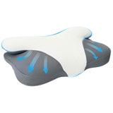 Vidaxl halskussen met kussen wit 57 x 36 x 13 cm polyester