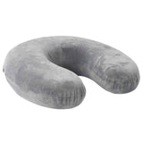Vidaxl reiskussen voor de nek grijs 27 x 27 x 8,5 cm fluweel