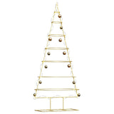 Vidaxl metalen kerstboom met standaard goud 180 cm poedergecoat staal