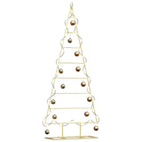 Vidaxl metalen kerstboom met standaard goud 150 cm poedergecoat staal