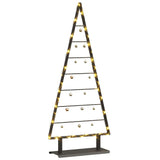 Vidaxl metalen kerstboom met standaard zwart 125,5 cm staal