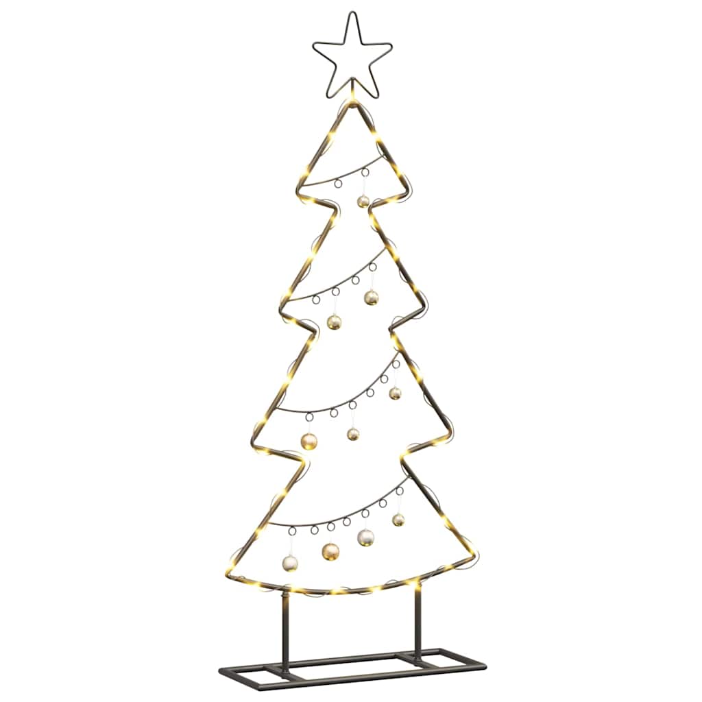 Vidaxl metalen kerstboom met standaard zwart 90,5 cm staal