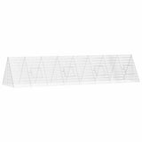 Vidaxl kippenhok zilver 430 x 100 x 85 cm gegalvaniseerd staal